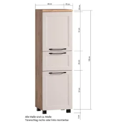 Outlet Badmöbelset 5-teilig Candelcero Badmöbel Sets