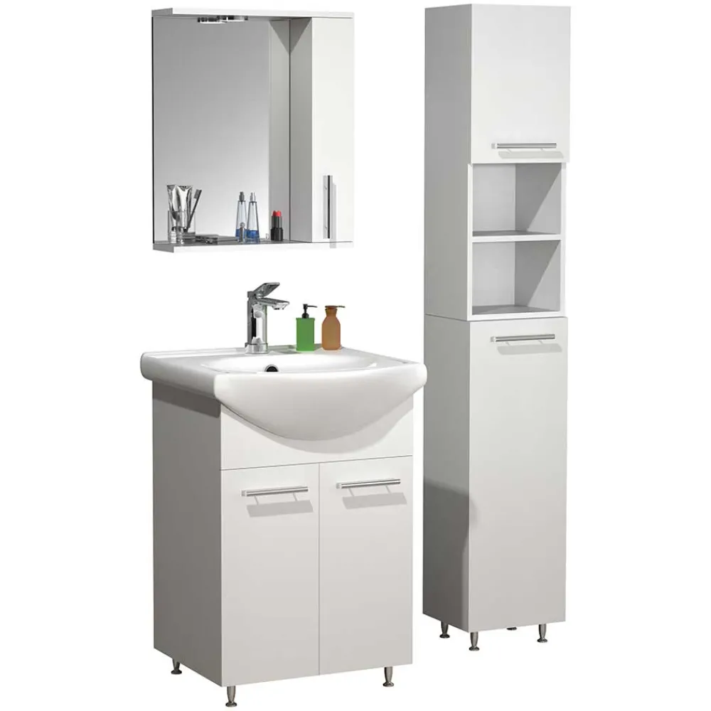 Badmöbelset weiß modern Pididos*Pharao24 Clearance