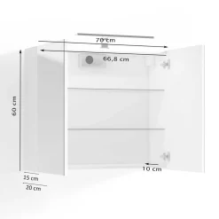 Badschrank mit Spiegel Peace Badezimmerschränke|Spiegelschränke