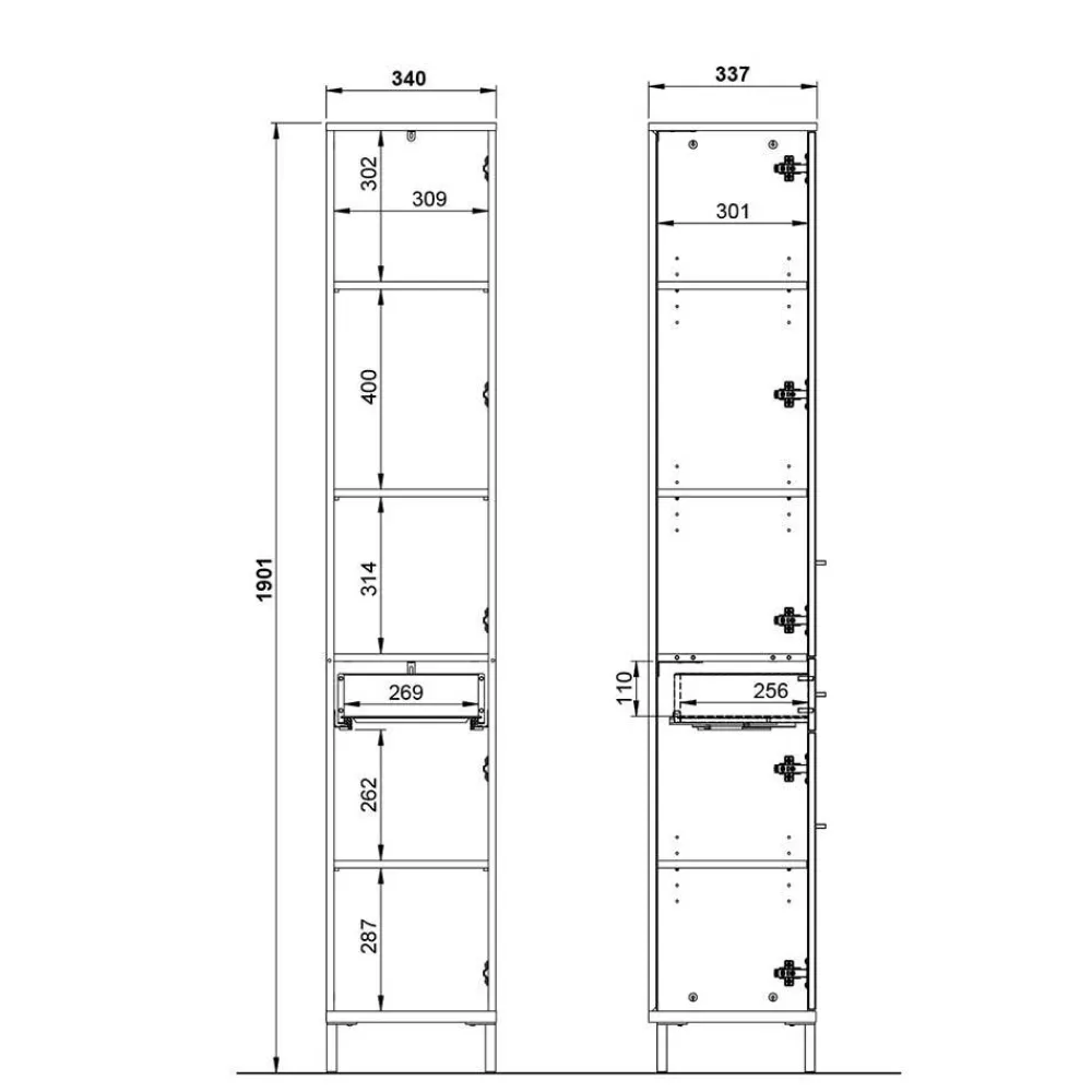 Badseitenschrank Elise*Pharao24 Sale
