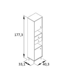 Badseitenschrank Zytona*Pharao24
