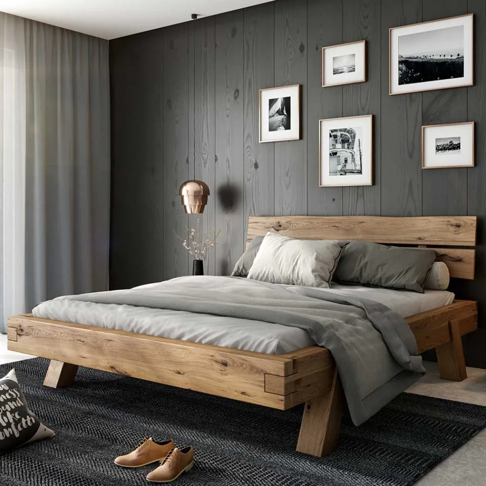 Balkenbett massiv Robert*Pharao24 Sale