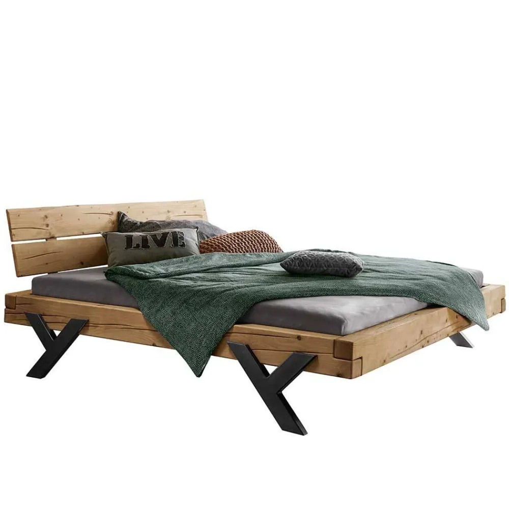 Balkenbett Osikas Doppelbetten|Massivholzbetten