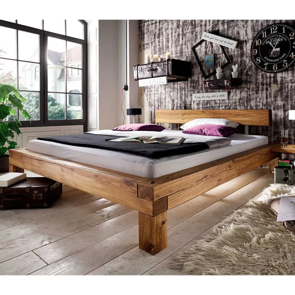 Discount Balkenbett Vironica Doppelbetten|Massivholzbetten