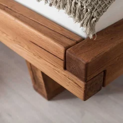 Balkenbett Wildeiche Blacorona*Pharao24 Sale