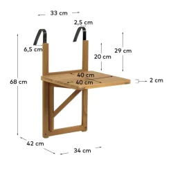 Clearance Balkonklapptisch Cadruna Beistelltische|Telefontische