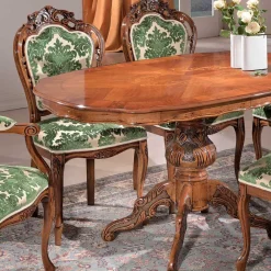 Barock Design Sitzgruppe Adessa Tisch Mit Stühlen|Esszimmer Sets