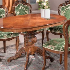 Barock Design Sitzgruppe Adessa Tisch Mit Stühlen|Esszimmer Sets