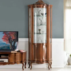 New Barock Design Wohnwand Assolato Wohnzimmerschrank|Massivholz Wohnwände