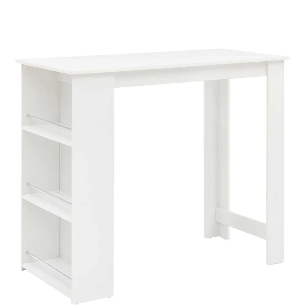 Outlet Bartisch in Weiß Salverna Barmöbel