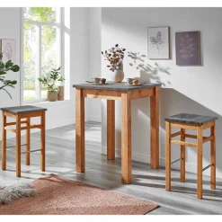 Bartisch mit 2 Hockern Lienna*Pharao24 Best