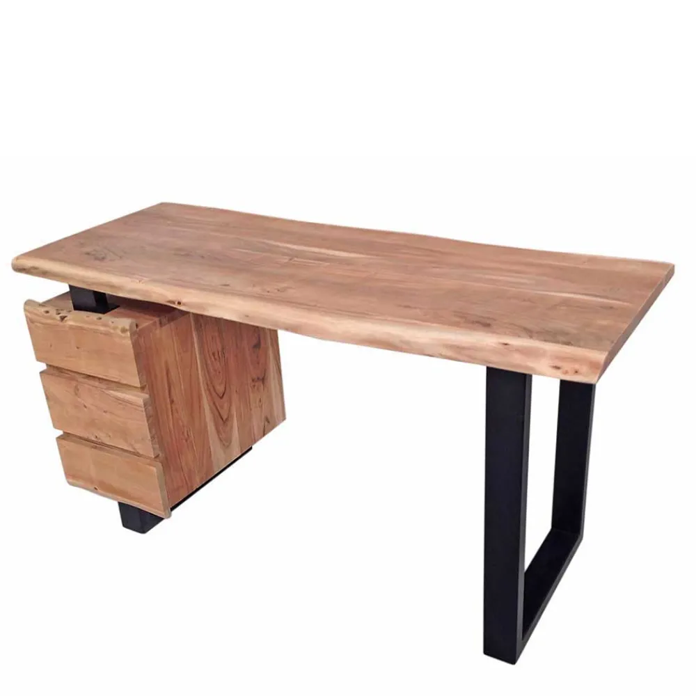 Sale Baumkanten Schreibtisch Ladacia Massivholztische|Computertische