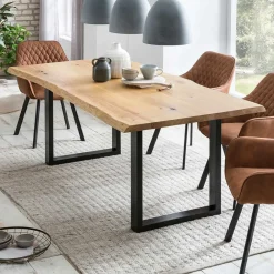 Sale Baumkantentisch Selenia Küchentisch|Massivholztische