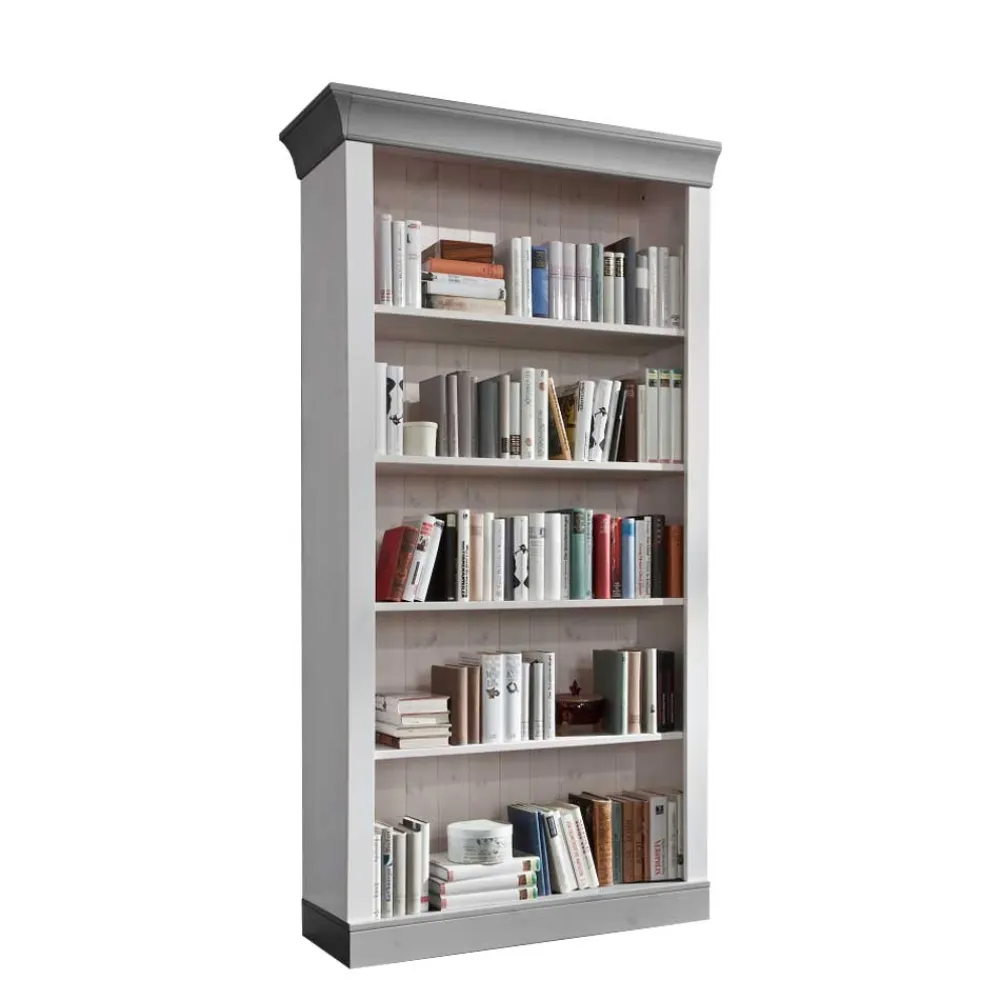 Outlet Bücherregal Boulogne Wohnzimmerregale|Massivholzregale