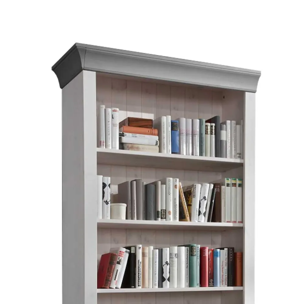 Outlet Bücherregal Boulogne Wohnzimmerregale|Massivholzregale