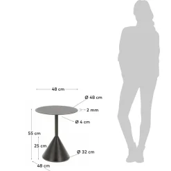 Beistelltisch schwarz Stilaran Telefontische