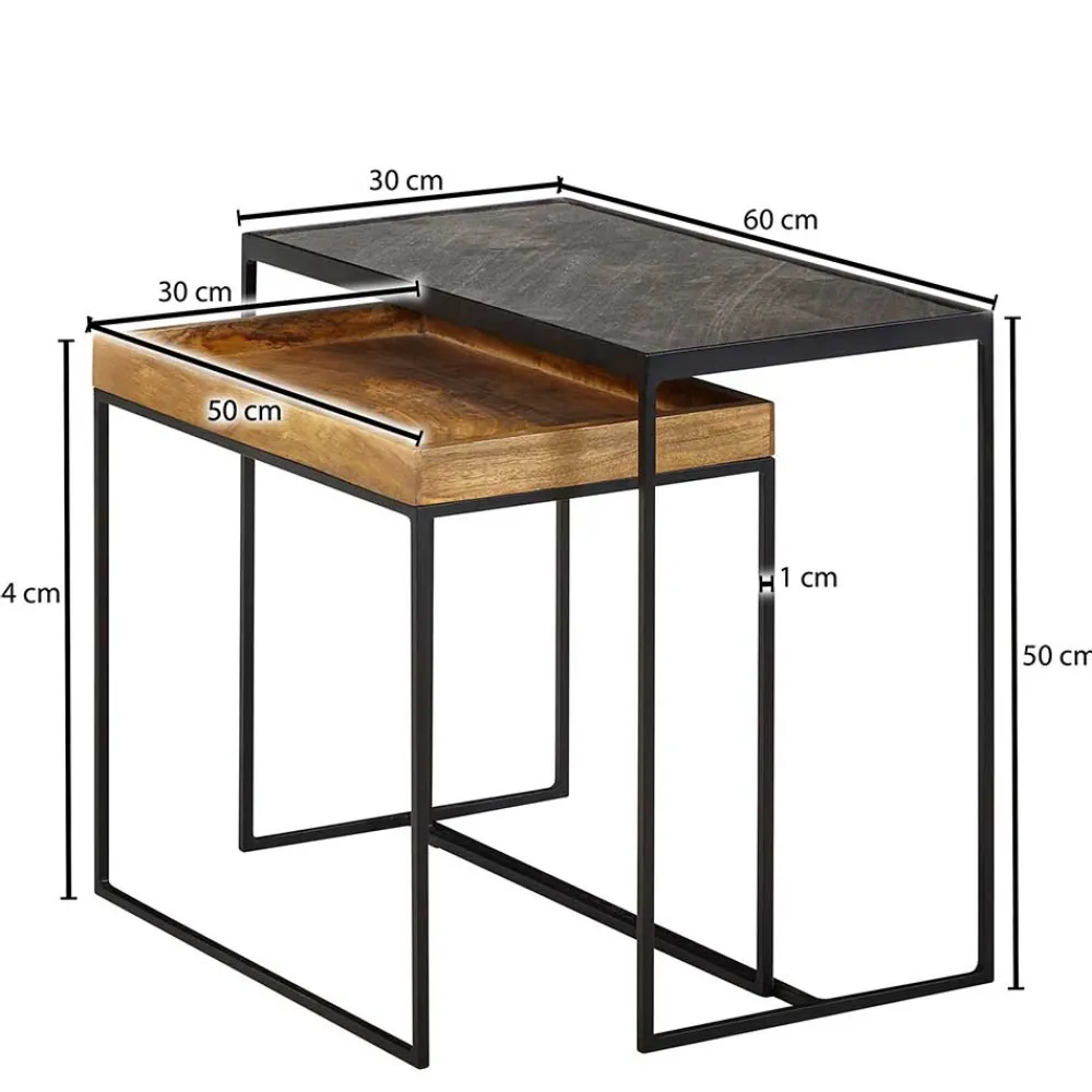 Outlet Beistelltisch Set Promenada Beistelltische