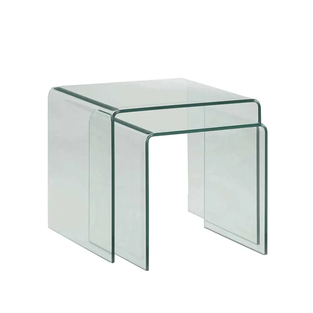 Sale Beistelltisch Set Streeter Glastische