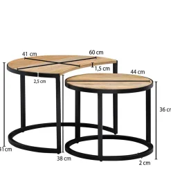 New Beistelltische Sofa Pocidia Wohnzimmertisch|Massivholztische