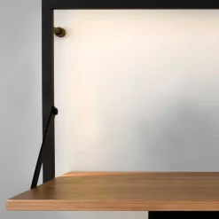 Best Beleuchtetes Wandboard Riguna Hängeregale|Massivholzregale