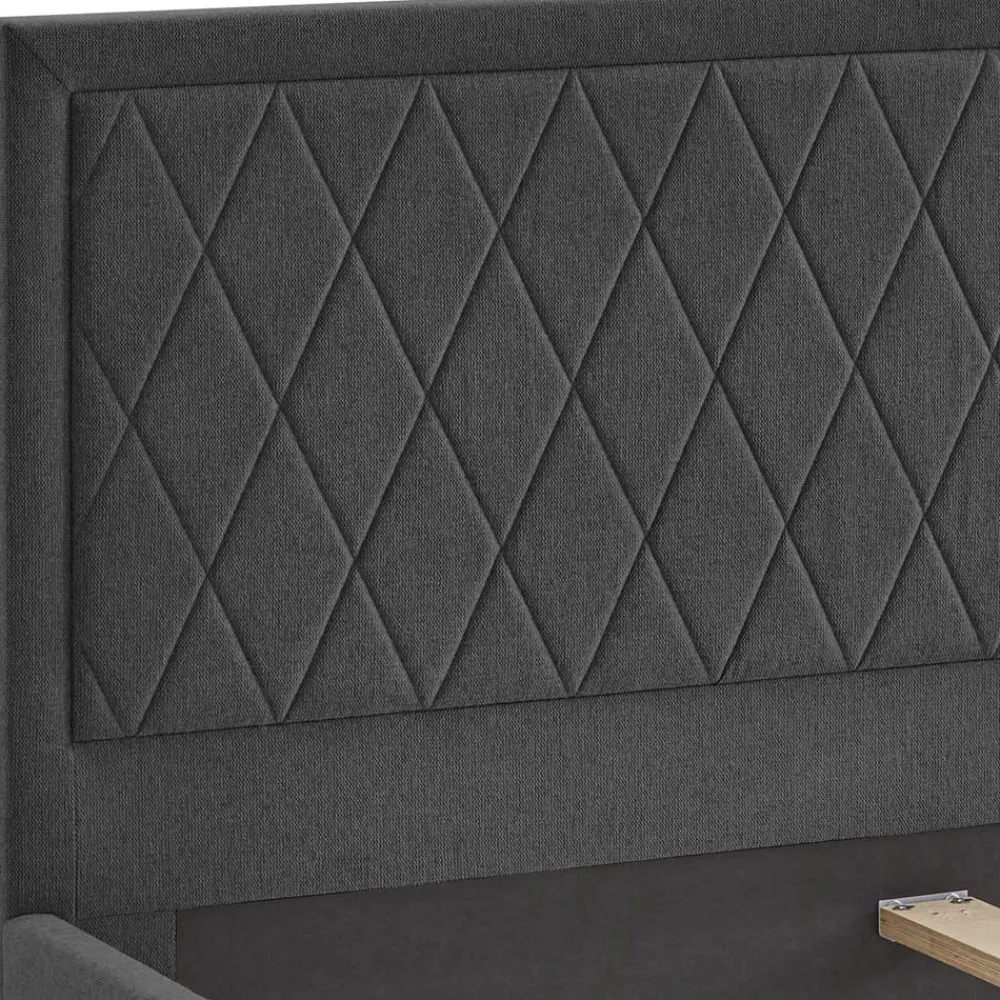 Clearance Bett Anthrazit Vesperanza Doppelbetten|Einzelbetten