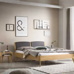 Bett Eiche hell massiv Bojan*Pharao24 Hot