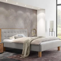 Hot Bett Grau Eiche Bianco Avelinos Polsterbetten