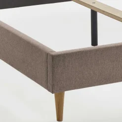 Clearance Bett Hellbraun Jeans Polsterbetten