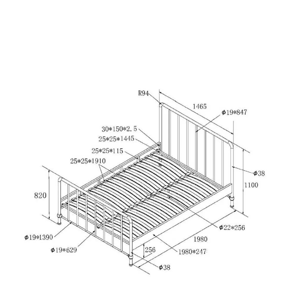 Hot Bettgestell Tacarigua Komfortbetten|Metallbetten
