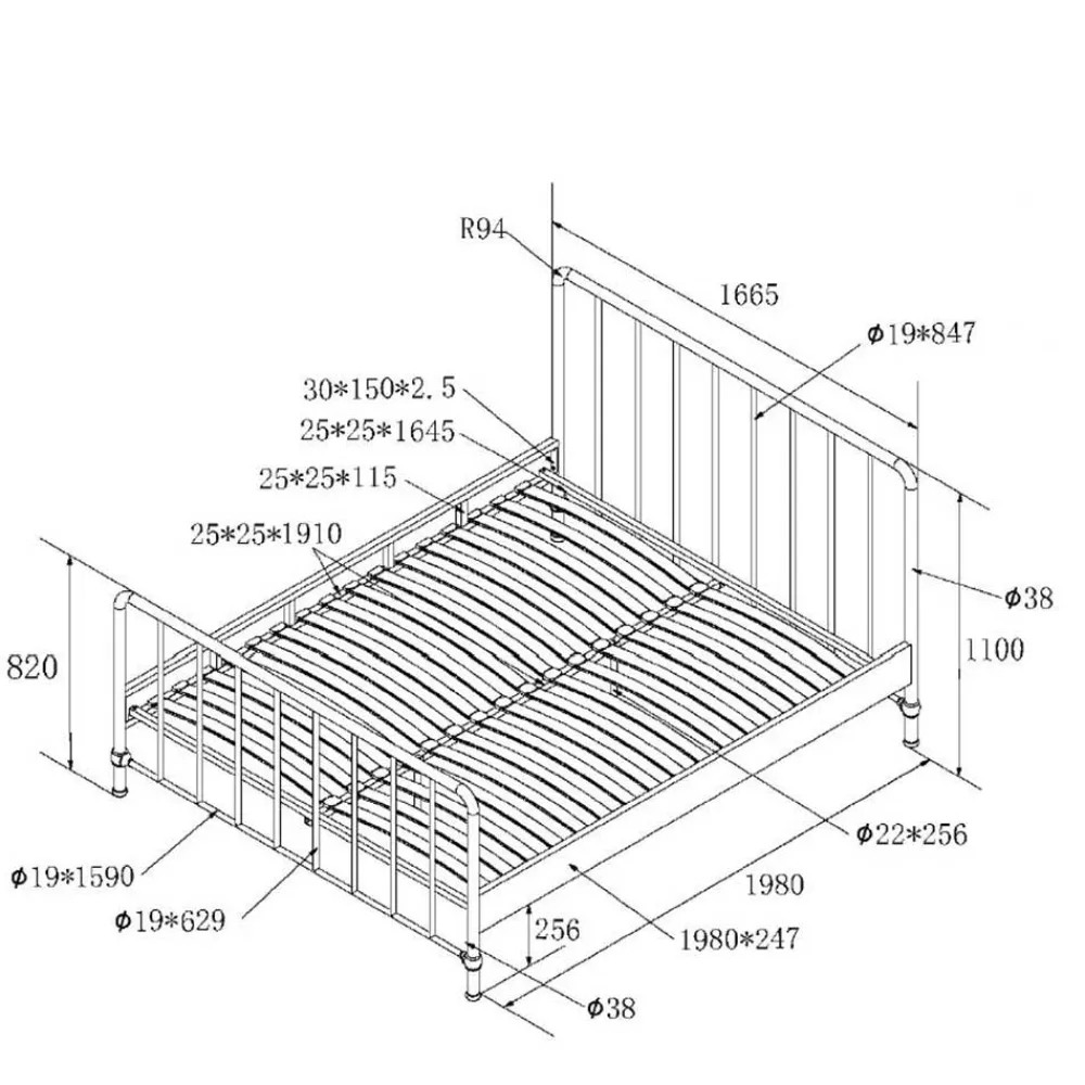 Hot Bettgestell Tacarigua Komfortbetten|Metallbetten