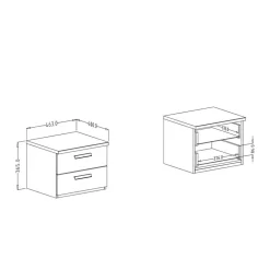 New Bettkommode Poy Nachtkommoden|Nachttisch