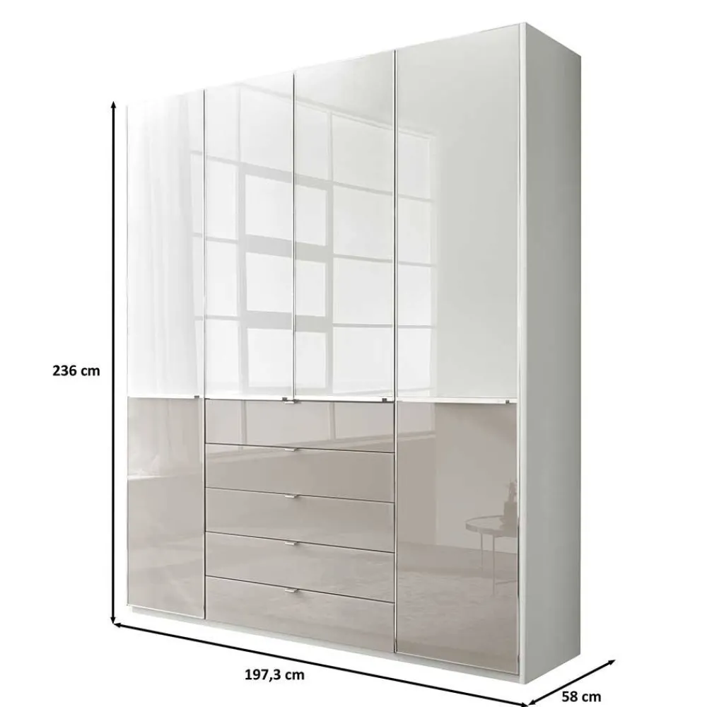 Bicolor Kleiderschrank Latina*Pharao24 Clearance