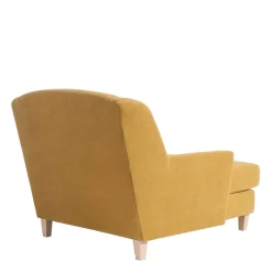 Hot Big Sessel gelb Velours Mason Wohnzimmer Sessel|Esszimmersessel