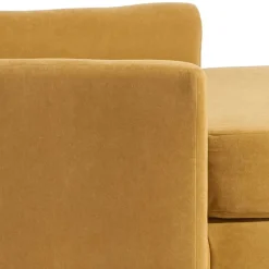 Hot Big Sessel gelb Velours Mason Wohnzimmer Sessel|Esszimmersessel