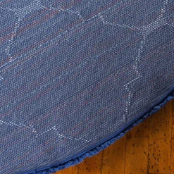 Sale Blauer Langflor Teppich Russell Teppiche