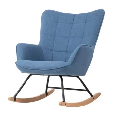 Sale Blauer Schaukelsessel Conzuela Wohnzimmer Sessel