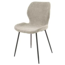 Outlet Boucle Esstisch Stühle Leonales Polsterstühle