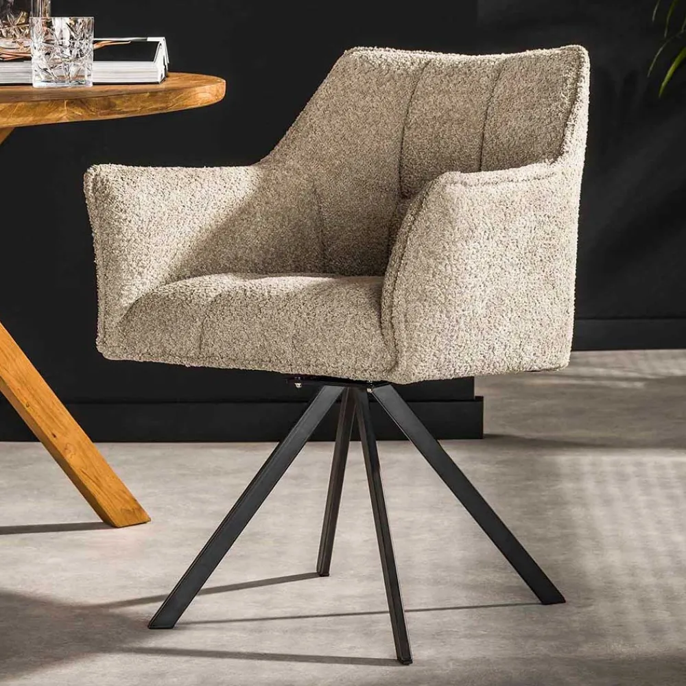 Boucle Polsterstuhl Esszimmer Linie*Pharao24 Clearance