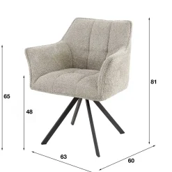 Boucle Polsterstuhl Esszimmer Linie*Pharao24 Clearance