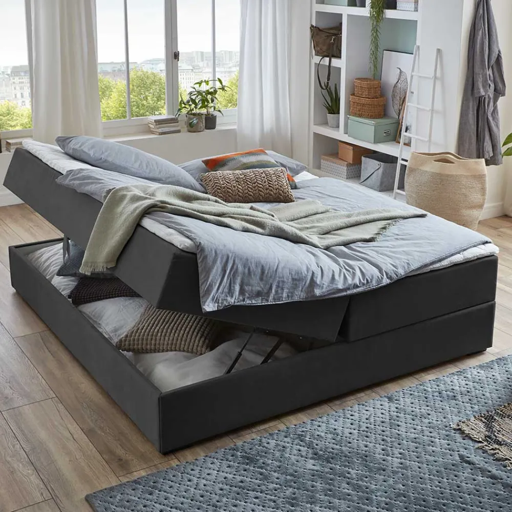 New Boxbett ohne Kopfteil Gromany Funktionsbetten|Schubkastenbetten
