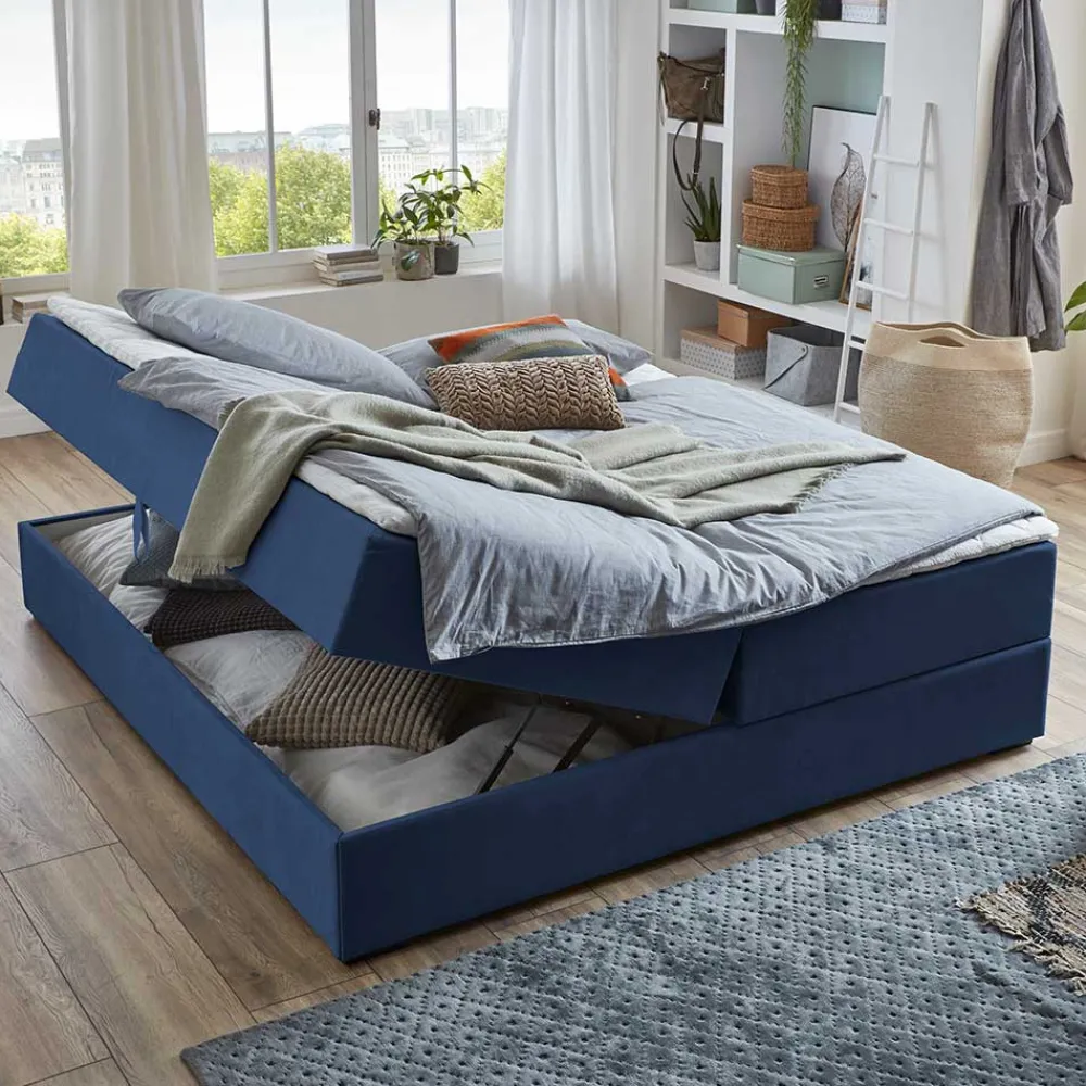 Discount Boxbett ohne Kopfteil Waterback Funktionsbetten|Schubkastenbetten