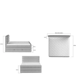 Best Boxspringbett Sebastianna Funktionsbetten|Schubkastenbetten