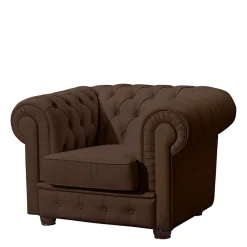 Hot Brauner Echtledersessel Madita Wohnzimmer Sessel