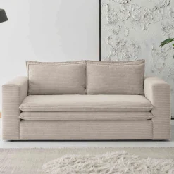 Breitcord Sofa Beige Edance*Pharao24 Outlet