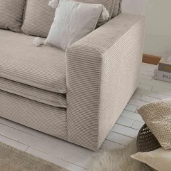 Breitcord Sofa Beige Edance*Pharao24 Outlet