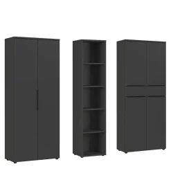 Online Büromöbel Set dunkelgrau Abby Büromöbel Sets