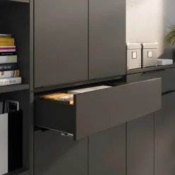 Online Büromöbel Set dunkelgrau Abby Büromöbel Sets