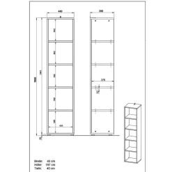 Online Büromöbel Set dunkelgrau Abby Büromöbel Sets