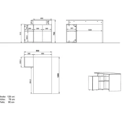 Büromöbel Set Liadoras*Pharao24 Hot