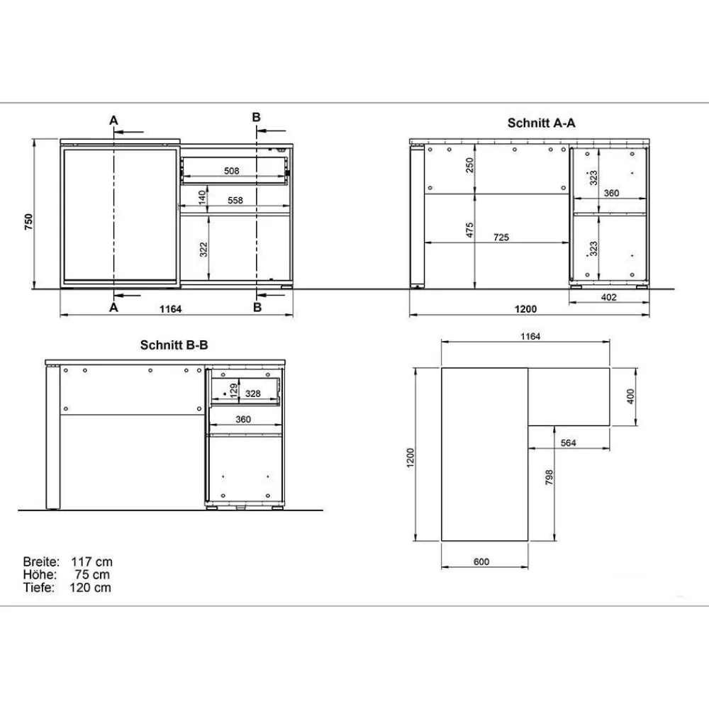 Büromöbel Set Nastia*Pharao24 Sale
